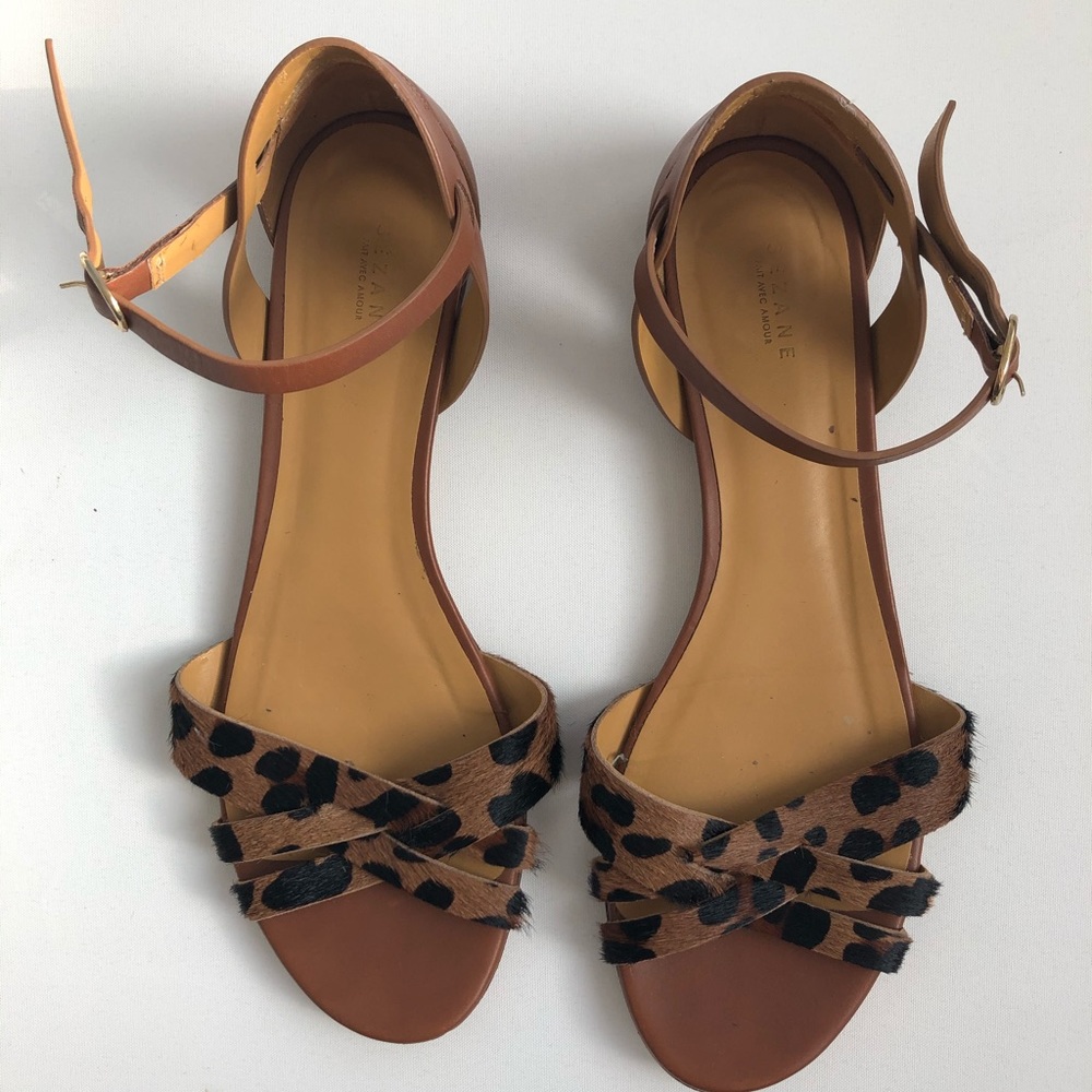 Sezane Cheetah sandals